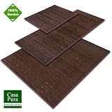 MULTI USOS: Ya sea en el baño como alfombrilla de baño, alfombra de habitación, alfombra de pasillo o hasta alfombra de cocina, estas esteras de bambú son ideales y anti manchas.