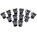 Great Value And Quality Set of 12pcs Durable Black Small Claw / Butterfly Style Hair Styling Clips / Clasps / Clamps By VAGA