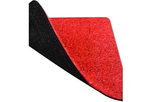 SUINGA Kunstrasen Rot 7mm | Roter Teppich 2x10m | Roter Eventteppich | Günstiger Kunstrasen | Messteppich für Events und Terrassen | Outdoor Kunstrasen Außenteppich