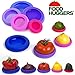 Produktbild Food Huggers - Wiederverwendbare Silikon-Deckel für Obst, Gemüse, Gläser, Flaschen, Dosen, zur Aufbewahrung und Frischhaltung, flexibel, 5er-Set