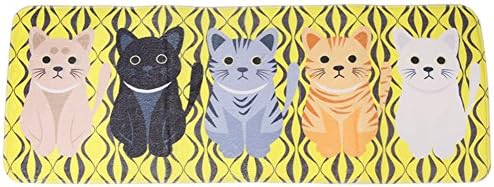 Xinlands Microfiber Polyester Non-Slip Soft Kitchen Mat Bath Rug Doormat Runner Washable Carpet Mat 120*50cm (Yellow)