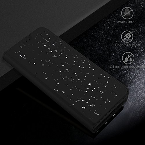 Cubot X18 HÃ¼lle, KuGi Cubot X18 Flip Bookstyle Kompletter Schutz Mit Magnetverschluss und Standfunktion Tasche Etui Cover Case SchutzhÃ¼lle fÃ¼r Cubot X18 Smartphone (Schwarz)