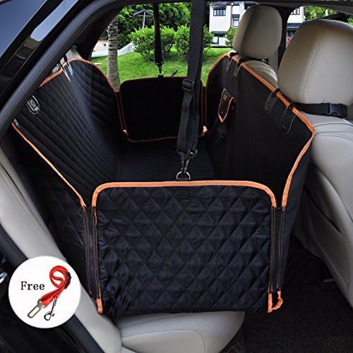 Dog Seat Cover Car Seat Cover for Pets Pet Seat Cover Hammock 600D Heavy Duty Waterproof Nonslip Durable Machine Washable Soft Pet Back Seat Covers for Cars Trucks and SUVs