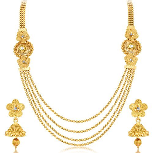 Sukkhi Jewellery Set for Women (Golden 