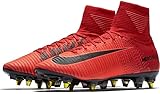  Nike Mercurial Superfly V Dynamic Fit SG-Pro Anti-Clog Suelo Blando Adulto 44 Bota de fútbol - Botas de fútbol (Suelo Blando, Adulto, Masculino, Suela de Tacos Intercambiables, Negro, Rojo, Monótono)
