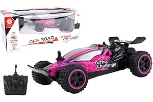 TURBO CHALLENGE - Buggy Glam - Terenówka - 099312 - Samochód zdalnie sterowany - Żółty - 1/28 - Baterie nie są dołączone - Plastik - Zabawka dla dzieci - Od 6 lat