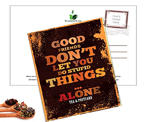 Preisvergleich Produktbild Teapostcard von Vestemfashion, großes Geschenk für Ihre geliebte, gute Freunde, einfach eine Briefmarke und schicken Sie es an Ihren Freund