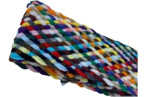 TOMASELLI MERCERIA Filo Treccia Multicolor in Acrilico Lana per Rammendo Fai da Te