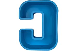 Cmeilau Grand Moule en résine époxy Alphabet - Moule en Silicone pour Lettres anglaises, moules de Moulage de Lettres Alphabet 3D A à Z Moule de décoration de Moule pour la fête d'anniversaire