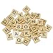 Produktbild Joyibay 100Stk Scrabble Buchstaben DIY Pädagogisches Holz Handwerk Buchstaben Scrabble Fliesen Kinder Rechtschreibung Wort Fliesen