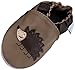 MiniFeet Premium Soft Leather Baby Shoes, Hedgehog 0-6 Months