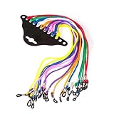 Fangfeen Cuerda de Sol del Deporte de la Cadena 12pcs Colored Glasses...