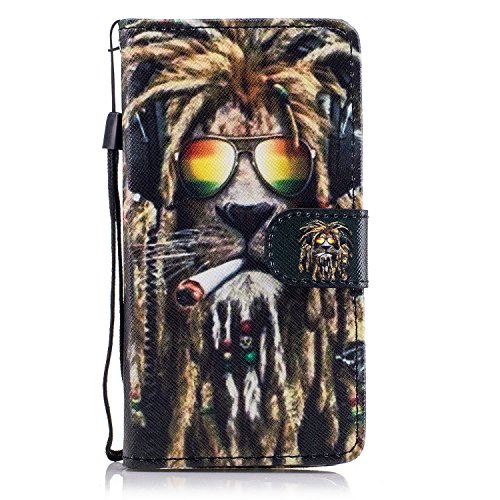 BONROY Huawei Y560 Wallet Case, Huawei Y560 Leather Case, Folio Flip Case Cover for Huawei Y560 with Strap, Premium Soft PU Leather Notebook Wallet Cute Animal Cat Pattern Design Case with [Kickstand] Stand Function Card Holder and ID Slot Slim Flip Protective Skin Cover for Huawei Y560