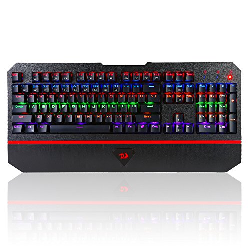 Preisvergleich Produktbild Redragon® K558 ANALA Rainbow Mechanische Gaming Tastatur QWERTY mit Beleuchtung, auswechselbaren Tasten,104 Tasten mit USB Kabel für PC Laptop
