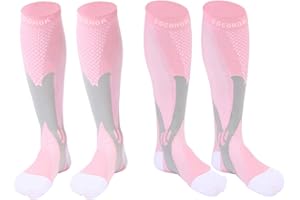 COCOHOK Kompressionsstrümpfe Sport Herren & Damen, Fit für Sport, Fußball, Flug, Laufen, Kompressionssocken für Männer & Frauen für Steigerung der Leistung, Ausdauer, Durchblutung und Erholung