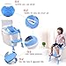 Babyhugs - Baby Toddler Potty Training Toilet Ladder Seat Steps Assistant Potty For Toddler Child Toilet Trainer (Pink)