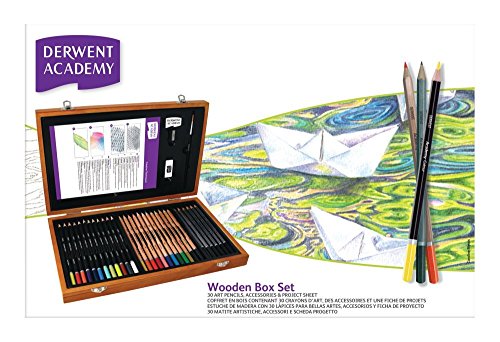 comprare on line Derwent Academy 2300147- Set colori arte in scatola di legno prezzo