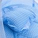 Yaying Foldable Portable Baby Crib 4 in 1 Infant Cradle Bed Mosquito Insect Net with Cotton-padded Mattress Pillow Pop Up Tent (Blue)