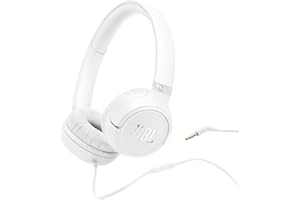 JBL Tune 530 Comfort-Fit Wired On Ear Kopfhörer mit Mikrofon, JBL Reiner Bass-Sound, EQ-Voreinstellungen, faltbares Design und verwicklungsfreies Kabel, Weiß