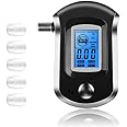 AROTEC Portable Alcohol Testing Machine with 5 Mouthpieces Alcohol Tester Breath Analyzer Checker Machine, Breathalyser Professional Alcometer BAC Tester with LCD Digital Display Alcohol Detector