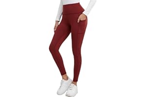 Merlvida Leggins Deportivos Mujer con Bolsillos Mallas Deporte Cintura Alta Opaque Leggings Push Up Elásticos Mayas Deportivas Pantalones Ropa Deporte para Yoga Fitness Gym