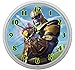 Produktbild LL Kinder Wanduhr Fortnite Battle Royale Season 4 Thanos The Avengers Design ca. 20 cm Durchmesser mit lautlosem Uhrwerk Unisex Kinderzimmer Büro Arbeitszimmer (Grün)