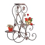 Metall Blumentreppe Blumen Regale Pflanzenständer 66cm mit...