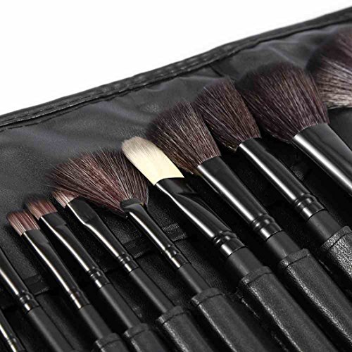 24teiliges Profi Makeup Pinselset mit Schwarzer Tasche UK von Kurtzy TM - 5