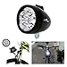 Produktbild yosposs Classic Fahrrad Scheinwerfer (7 LEDs) mit Halterung  Vintage Retro Fahrrad Front Light Lamp, DIY Design Night Ride Sicher Fahrrad Scheinwerfer (schwarz)