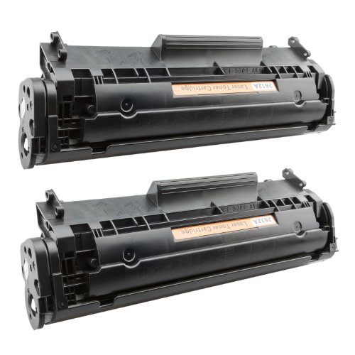2 Toner-Patronen XL PlatinumSerie Schwarz für HP Q2612A 12A Laserjet 1010 1012 1015 1018 1020 1022 1022N 1022NW 1028 3015 3015AIO 3020 3020AIO 3030 3030AIO 3050 3050Z 3052 3055 M1005 M1005MFP M1319 M1319F - 2