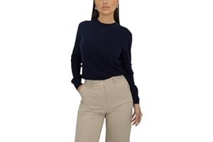 Win's Pull col Rond en Laine et Cachemire pour Femmes, Fabriqué en Italie