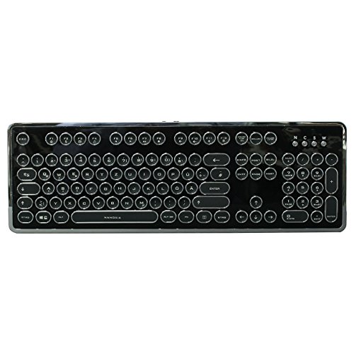 Nanoxia Ncore Retro, 105 mechanische Tasten, Anti-Ghosting, FN-Key, 1.000 Hz Ultrapolling, Kaihl White Switch, German-Layout - 5