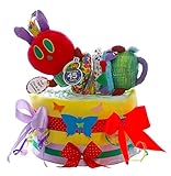 Windeltorte Raupe Nimmersatt neutral – Baby Geschenk zur Geburt – Pamperstorte - 2