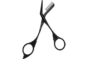 OFIDUS Eyebrow Scissors Trimmer with Comb Gift for Men Women Christmas Stocking Filler