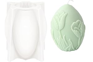 LANCEASY Ostereier Silikonform Kerze, Silikonform Ei Kerzen Silikonform Gießform Ostern Blume Eier Kerzenformen Seifenform Silikon Ostereiform Ostergeschenke