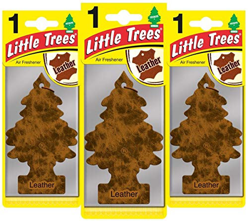 Little Trees Piccoli Alberi LTZ016 Air freshener-Leather fragrance-3-pack, Set di 3