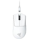 Razer DeathAdder V3 Pro Wireless Gaming Mouse- White : Ultra Lightweight - Focus Pro 30K Optical Sensor - Optical Switches Gen-3 - HyperSpeed Wireless