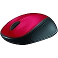 Logitech M235 Wireless Mouse, 2.4 GHz with USB Unifying Receiver, 1000 DPI Optical Tracking, 12 Month Battery, Compatible with PC, Mac, Laptop, Chromebook - Red
