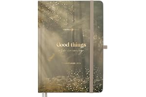 ‎LEBENSKOMPASS Lebenskompass® Kalender 2026 Buchkalender A5 "WALD" - Schöner Wochenplaner 2026 & Terminkalender 2026 - stabiles Hardcover mit edler Folienprägung