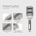 Inkint 5 Sizes Ceramic Round Brush Salon Hairdressing Hair Styling Comb Brush With Non-slip Handle Hair Brush for Quick Styling