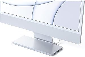 SATECHI USB-C Slim Dock for 24” iMac with Tool-Free Enclosure for M.2 PCIe NVMe and SATA SSDs– USB-C Data Port, USB-A, 2 USB 2.0, Micro/SD Card Reader (Silver)