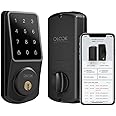 ORVIBO WiFi Smart Lock, Keyless Entry Door Lock Electronic Touchscreen Front Door Lock, Smart Deadbolt, Built-in Wi-Fi, Home Security Code Locks, Remote Control (No Gateway Requried) 2.4GHz Wi-Fi only
