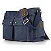Produktbild SMRITI 16-Zoll Canvas Umhängetasche Schultertasche Messenger Bag - Blau