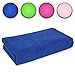 Produktbild Belmalia Mikrofaser Hand-Tuch XXL sehr saugfähig und schnell-trocknend 180 x 75 cm Blau