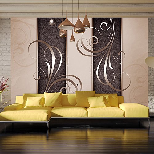 FOTOTAPETE 350x245 cm - VLIES TAPETE PREMIUM - PROFI QUALITÄT - 3 Farben zur Auswahl - Top moderne Wanddeko - Wandbilder XXL - Riesen Wandbild - Top Design Tapete - Neue exklusive Edition mit noch besser Druckauflösung - Deutsches Premium Vlies - Abstrakt Ornament a-A-0087-a-c