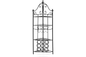 Odoria 1/12 Scale Dolls House Miniature Wine Rack Dollhouse Accessories, Black