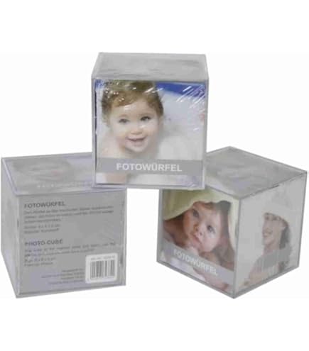 Walther Design Photo Cube MW100AD - Cubo Fotografico In Acrilico 8,5x8,5 Cm, Doppia Confezione - 3