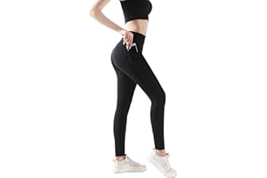 flintronic Legginsy dla kobiet, legginsy z wysokim stanem dla kobiet, damskie legginsy termiczne kontrola brzucha, spodnie gimnastyczne do jogi, gumki do treningu, biegania, sportu, fitnessu, UK