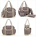 Moonwalk Polka Dot Baby Nappy Mummy Changing Diaper Tote Bag Outdoor Expectant Shoulder Handbag Satchel Khiki