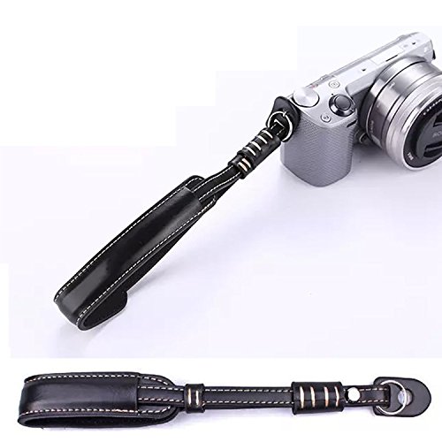 First2savvv XJD-GX80-HH01S01 Premium Qualität braun Ganzkörper- präzise Passform PU-Leder Kameratasche Fall Tasche Cover für Panasonic Lumic DMC-GX80 mit Kameragurt - 7